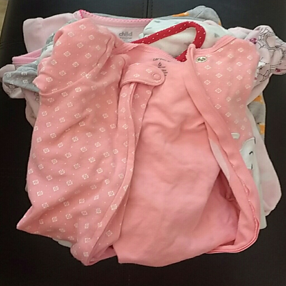 Mix 7 Adorable 6-9 Month Baby Pajamas One Suit